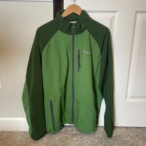 Green Columbia Windbreaker